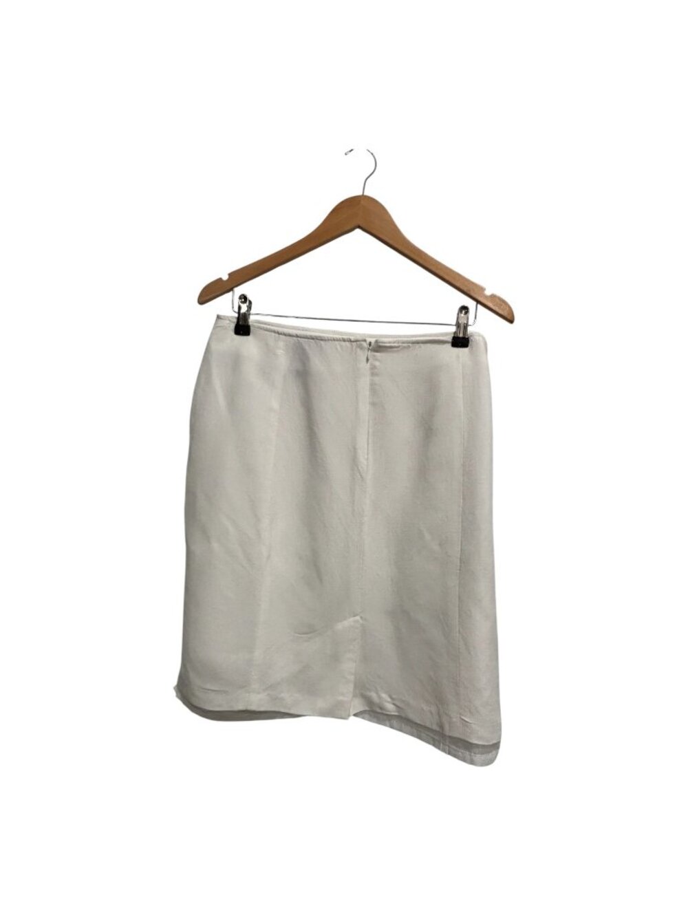 George Rowezzini New York Ivory Linen Rayon Skirt Suit Size 12 2-Piece Career Of - Picture 5 of 12